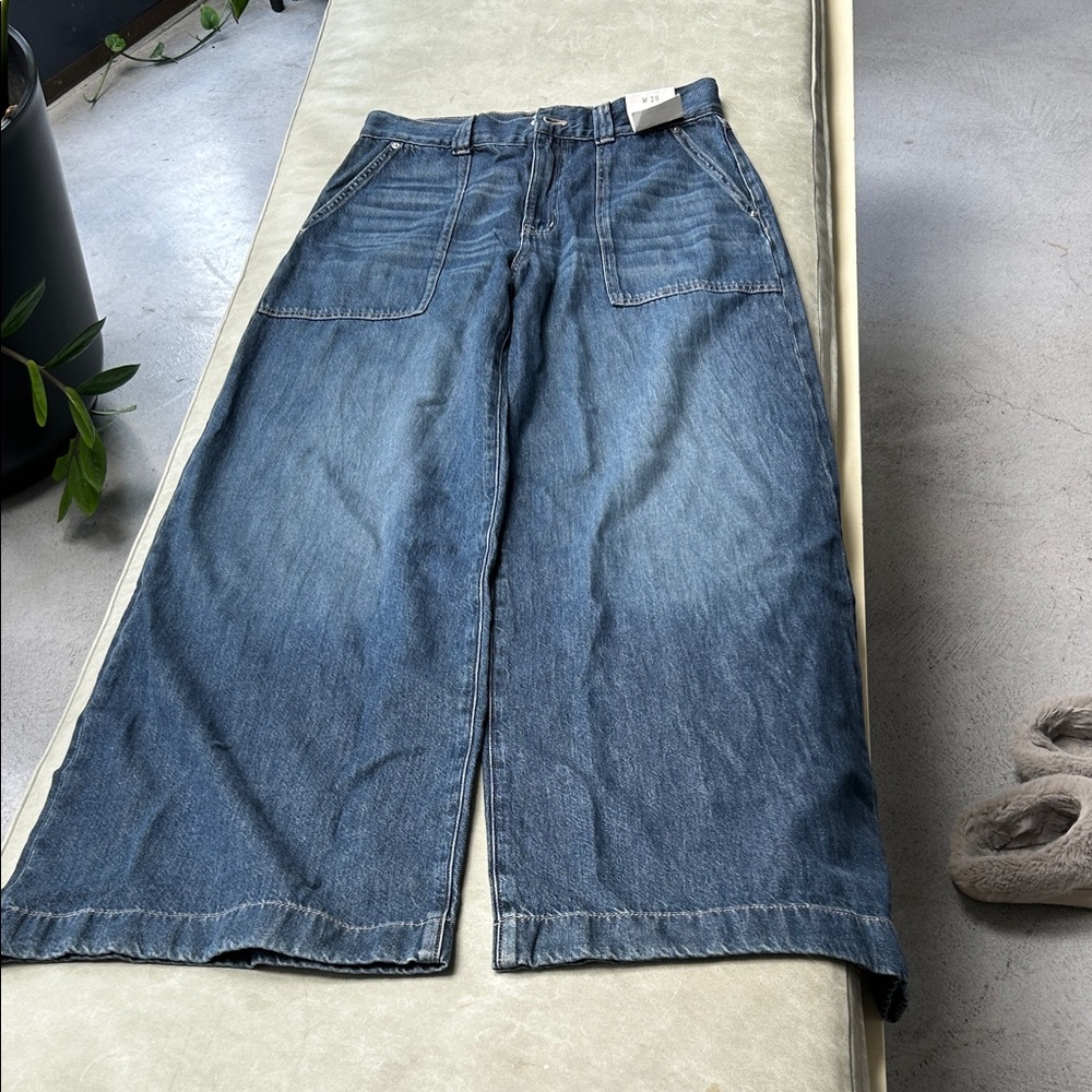 Madewell Superwide-Leg Jeans in Classic Blue